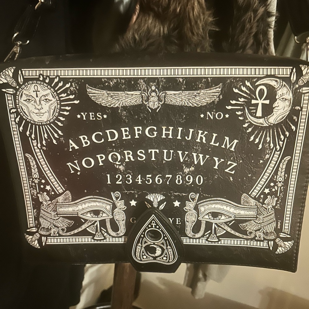 Mystical Black Ouija Board Design Men's Bag